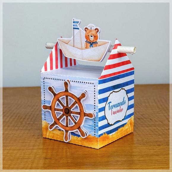Lembrancinhas Personalizadas Ursinho Marinheiro - 15 Pçs