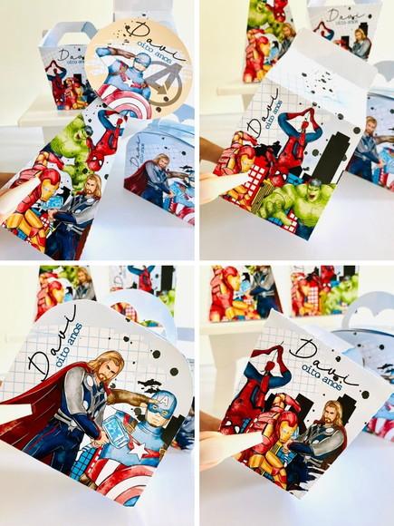 Lembrancinhas Personalizadas Vingadores - 16 Pçs - Jl