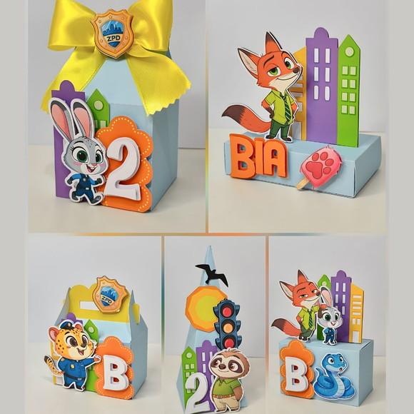 Lembrancinhas Personalizadas Zootopia - 20 Pçs