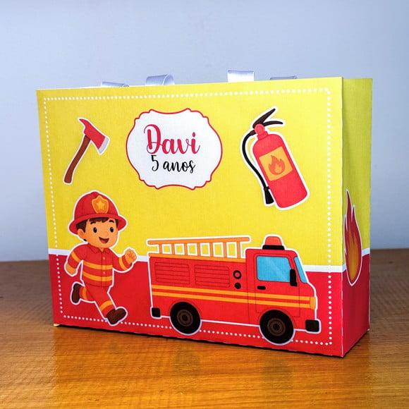 Sacolinha Personalizada Bombeiro - 10x15