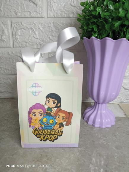Sacolinha Personalizada Guerreiras K-pop - 10x15