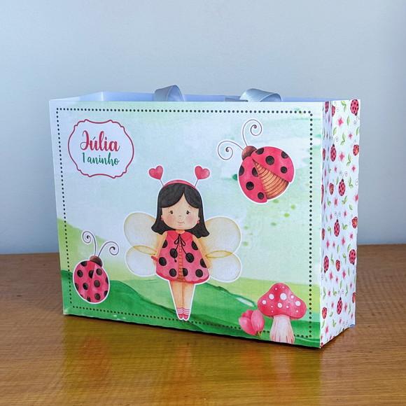 Sacolinha Personalizada Joaninha - 10x15