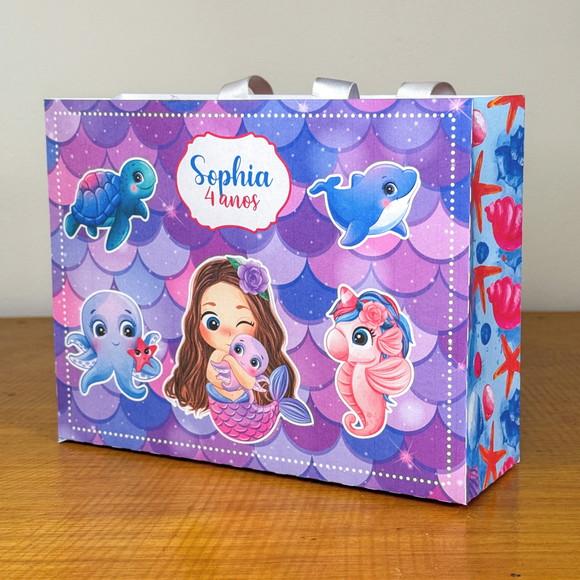 Sacolinha Personalizada Sereia - 10x15