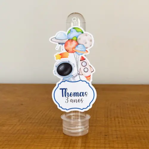 Aplique Personalizado para Tubete - Astronauta Azul - Jl