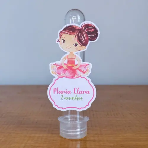 Aplique Personalizado para Tubete - Bailarina - Jl