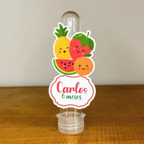 Aplique Personalizado para Tubete - Frutinha - Jl