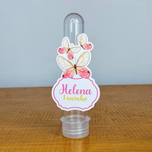 Aplique Personalizado para Tubete - Borboleta - Jl
