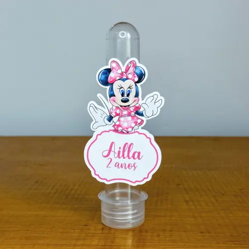 Aplique Personalizado para Tubete - Minnie Rosa - Jl