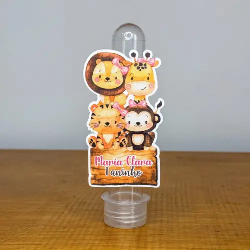 Aplique Personalizado para Tubete - Safari Rosa - Jl