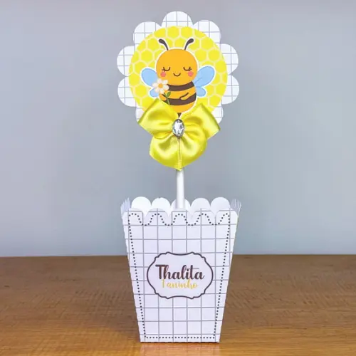 15 Centro de Mesa Personalizado Abelinha