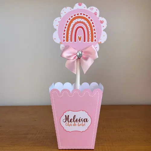Centro de Mesa Personalizado Arco - Iris Bonho