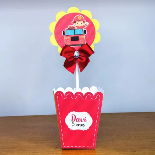 Centro de Mesa Personalizado Bombeiros