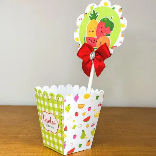 Centro de Mesa Personalizado Frutinhas