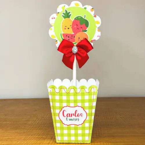 Centro de Mesa Personalizado Frutinhas