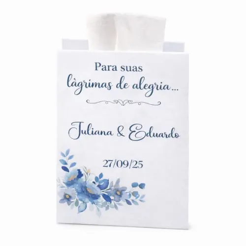 Lágrimas de Alegria para Casamento | Lencinho Personalizado