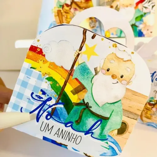 Lembrancinhas Personalizadas Arca Noé - 20 Pçs