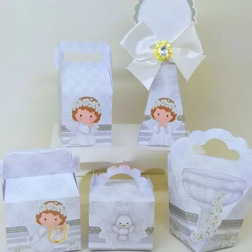 Lembrancinhas Personalizadas Batizado Anjinho - 30 Pçs