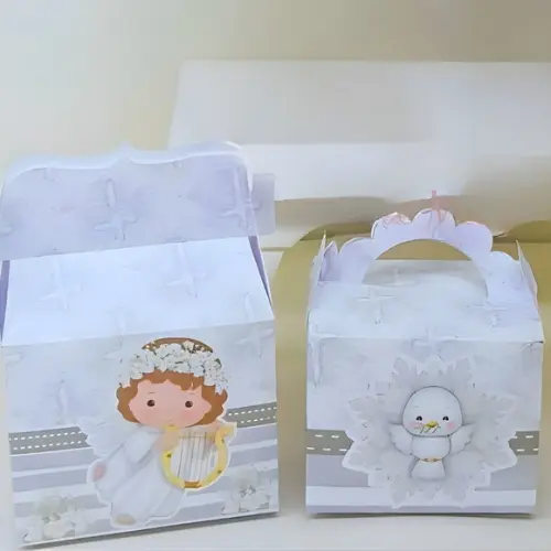 Lembrancinhas Personalizadas Batizado Anjinho - 50 Pçs