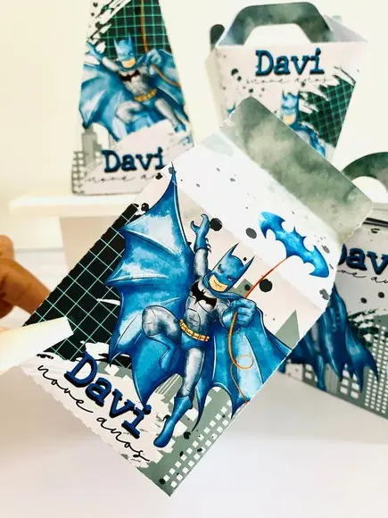 Lembrancinhas Personalizadas Batman - 52 Pçs