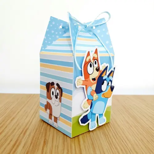Lembrancinhas Personalizadas Bluey Azul - 15 Pçs - Md