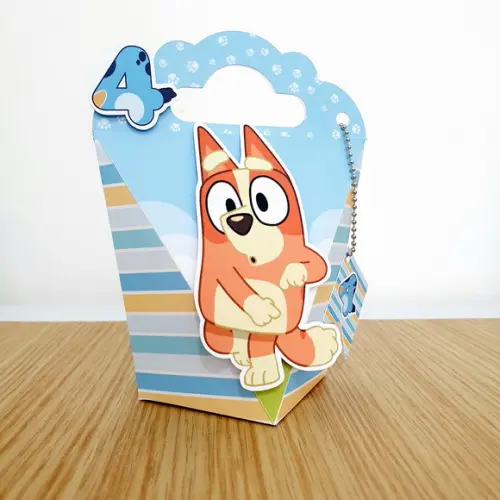 Lembrancinhas Personalizadas Bluey Azul - 15 Pçs - Md
