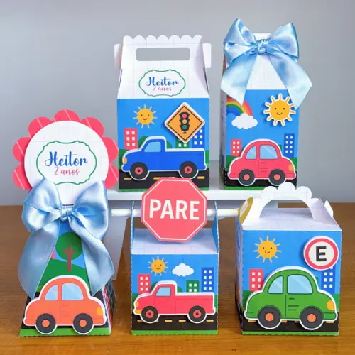 Lembrancinhas Personalizadas Carrinhos - 15 Pçs