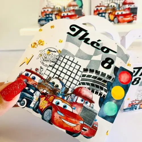 Lembrancinhas Personalizadas Carros Disney - 40 Pçs