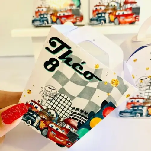 Lembrancinhas Personalizadas Carros Disney - 52 Pçs