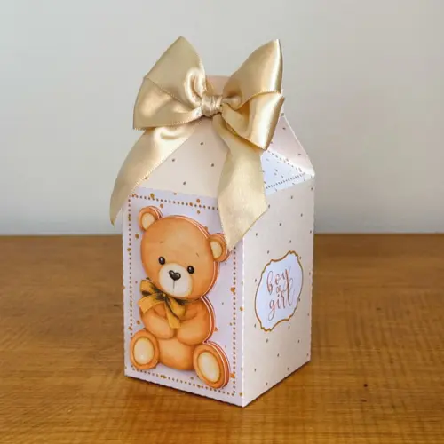 Lembrancinhas Personalizadas Chá de Bebe Ursinho - 15 Pçs