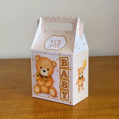 Lembrancinhas Personalizadas Chá de Bebe Ursinho - 15 Pçs
