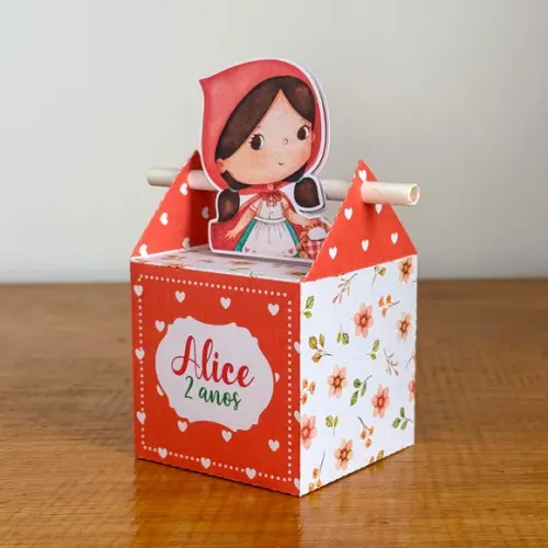 Lembrancinhas Personalizadas Chapeuzinho Vermelho - 20 Pçs