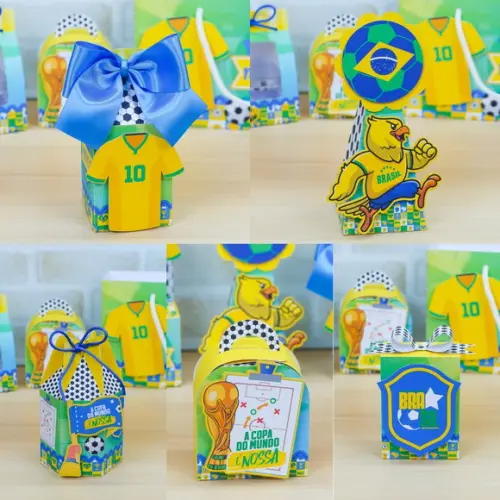 Lembrancinhas Personalizadas Copa do Mundo - 40 Pçs