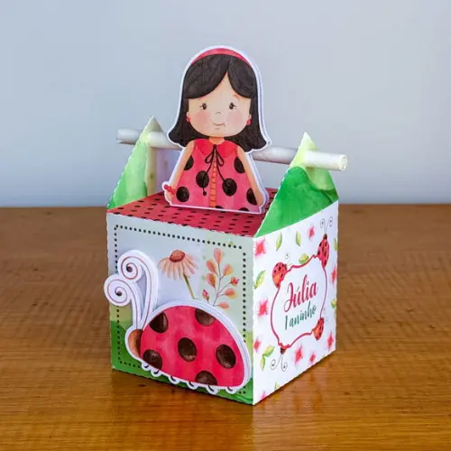 Lembrancinhas Personalizadas Joaninha - 50 Pçs