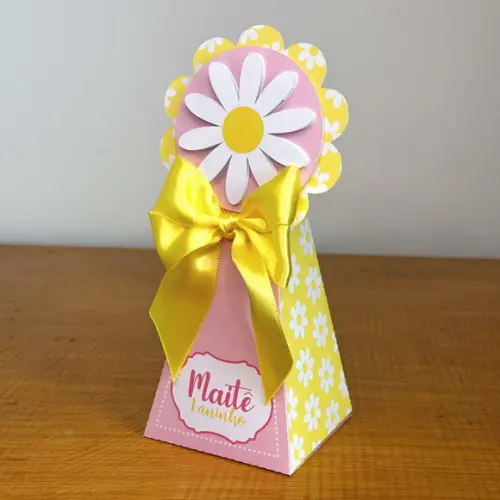 Lembrancinhas Personalizadas Margaridas - 40 Pçs