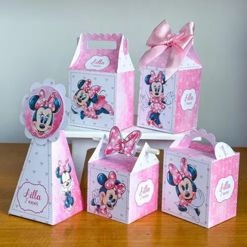 Lembrancinhas Personalizadas Minnie - 30 Pçs