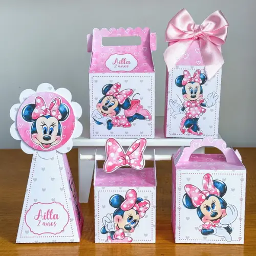Lembrancinhas Personalizadas Minnie - 30 Pçs