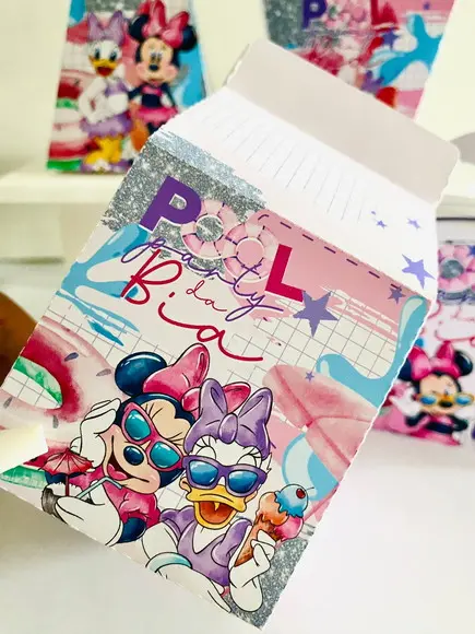 Lembrancinhas Personalizadas Minnie Pool Party - 20 Pçs