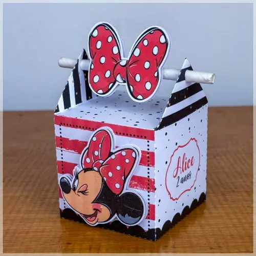 Lembrancinhas Personalizadas Minnie Vermelha - 40 Pçs