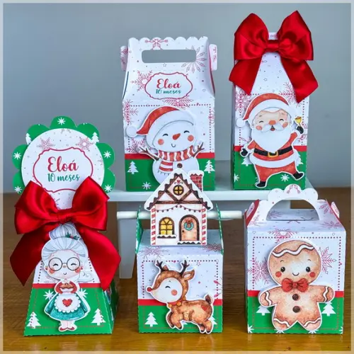 Lembrancinhas Personalizadas Natal - 50 Pçs