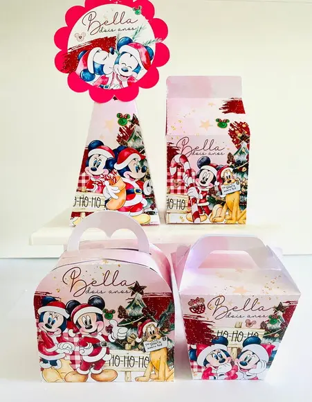 Lembrancinhas Personalizadas Natal Mickey - 20 Pçs
