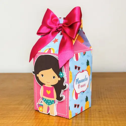 Lembrancinhas Personalizadas Pool Party Menina - 15 Pçs