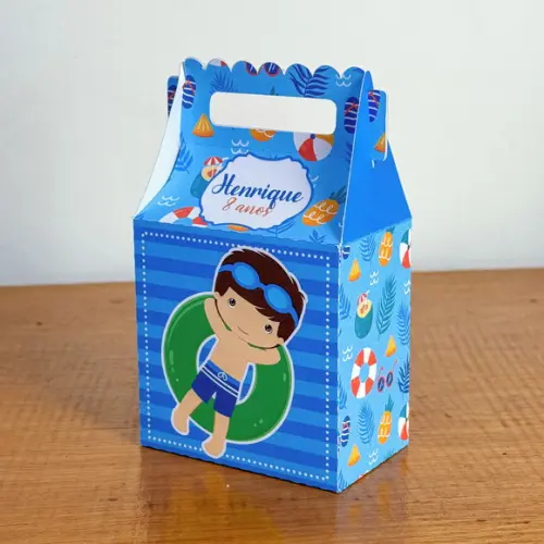 Lembrancinhas Personalizadas Pool Pary - Menino - 15 Pçs