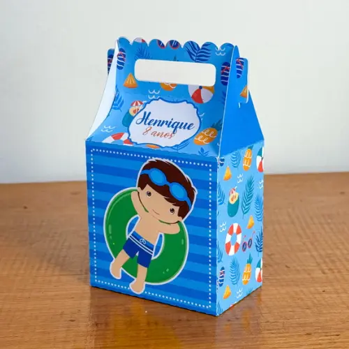 Lembrancinhas Personalizadas Pool Pary Menino - 20 Pçs