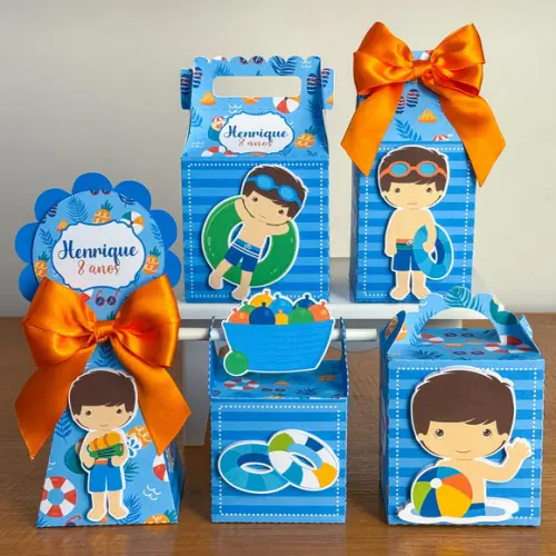 Lembrancinhas Personalizadas Pool Pary Menino - 20 Pçs