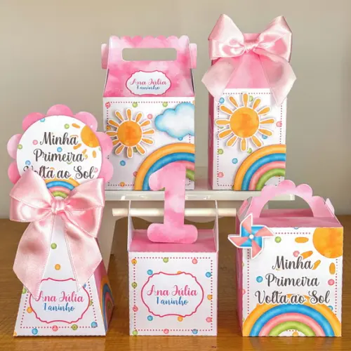 Lembrancinhas Personalizadas Primeita Volta ao Sol - 50 Pçs