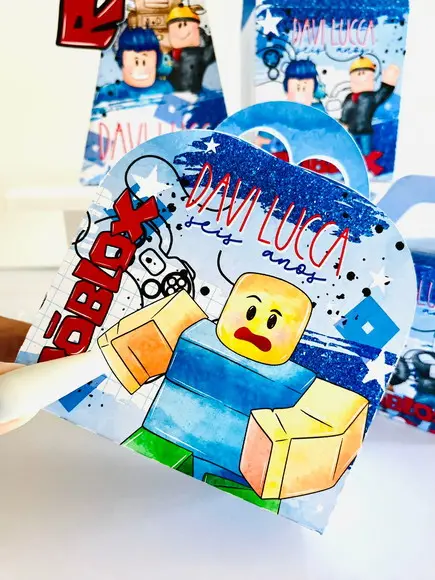 Lembrancinhas Personalizadas Roblox - 20 Pçs