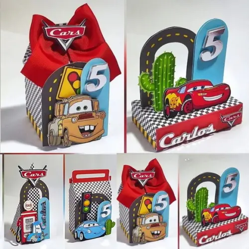 Lembrancinhas Personalizadas Relâmpago Mcqueen- 15 Pçs