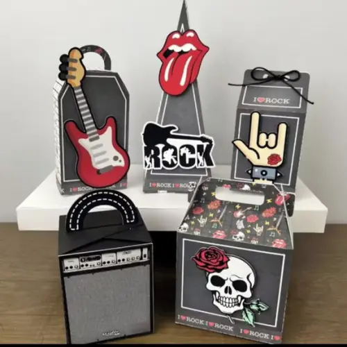 Lembrancinhas Personalizadas Rock - Md - 15 Pçs