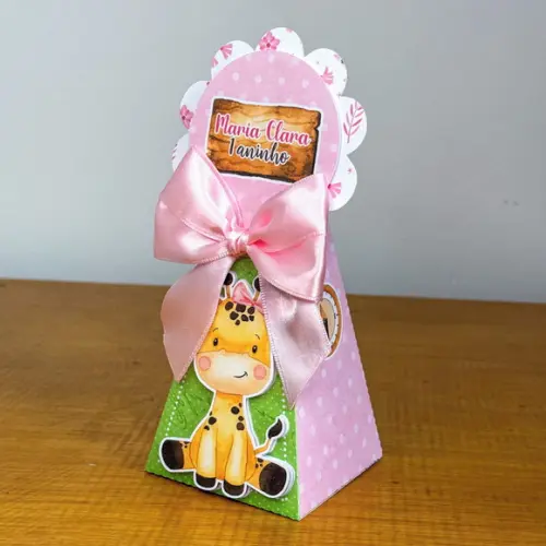 Lembrancinhas Personalizadas Safari Rosa - 15 Pçs - Jl