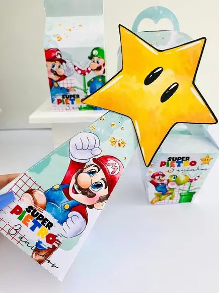 Lembrancinhas Personalizadas Super Mario - 40 Pçs